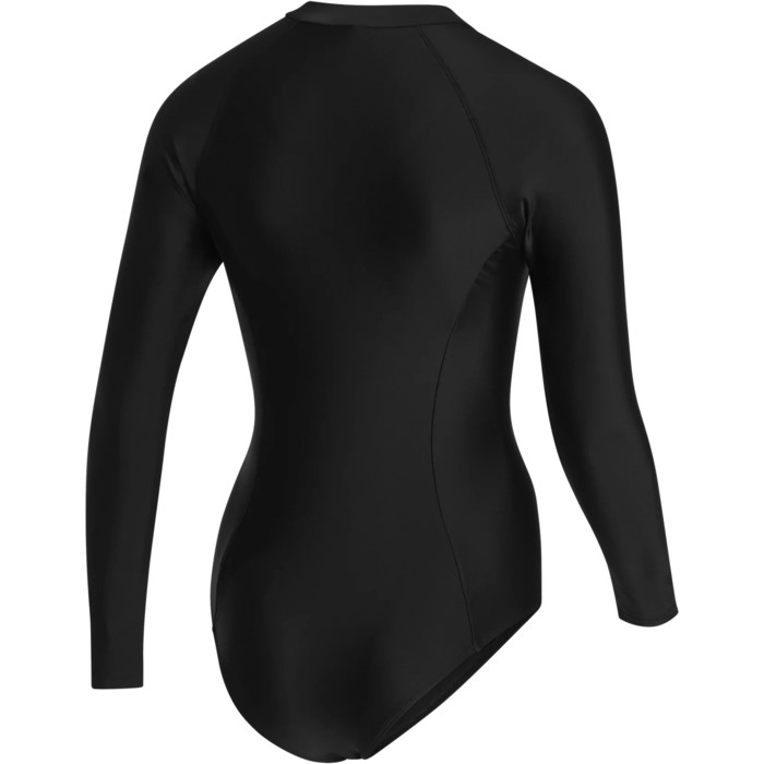 2023 Mystic Womens Jayde Long Sleeve Front Zip Swimsuit 35001.230160 - Black
